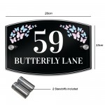 House Numbers Plaques Contemporary Personalised House Signs Door