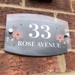 Personalised House Sign Home Address Plaque House Number Sign