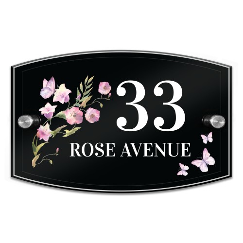 Contemporary Personalised House Sign Door Number Adddress Plaque