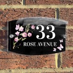 Contemporary Personalised House Sign Door Number Adddress Plaque
