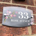 Contemporary Personalised House Sign Door Number Adddress Plaque