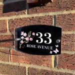 Contemporary Personalised House Sign Door Number Adddress Plaque