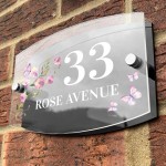Contemporary Personalised House Sign Door Number Adddress Plaque