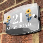 Contemporary House Sign Plaque Door Number Address Road Number