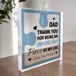Birthday Gifts for DAD Acrylic Block Puzzle DAD BIRTHDAY GIFT