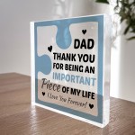 Birthday Gifts for DAD Acrylic Block Puzzle DAD BIRTHDAY GIFT