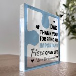 Birthday Gifts for DAD Acrylic Block Puzzle DAD BIRTHDAY GIFT