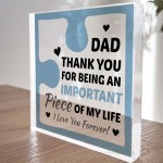 Birthday Gifts for DAD Acrylic Block Puzzle DAD BIRTHDAY GIFT