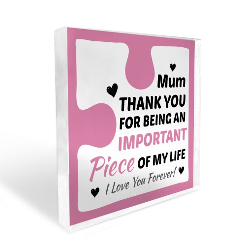 Birthday Gifts for MUM Acrylic Block Puzzle MUM BIRTHDAY GIFT