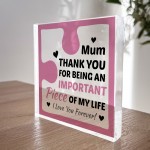 Birthday Gifts for MUM Acrylic Block Puzzle MUM BIRTHDAY GIFT
