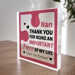 Birthday Gifts for NAN Acrylic Block Puzzle NAN BIRTHDAY GIFT