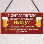 FUNNY HOME BAR SIGN Hanging Wall Door Sign Man Cave Sign Shed