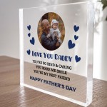Gift For Dad Daddy For Fathers Day Personalised Photo Plaque