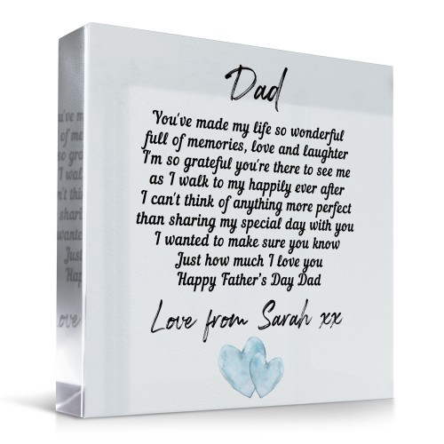Personalised Gift For Dad On Fathers Day Father Of The Bride
