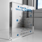 Happy Fathers Day Gift Personalised Gift For Dad Daddy Plaque