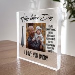 Fathers Day Gift Personalised Gift For Dad Daddy Acrylic Plaque