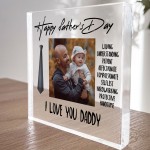 Fathers Day Gift Personalised Gift For Dad Daddy Acrylic Plaque