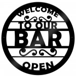 Bar Signs Welcome Sign For Home Bar Open Bar Sign For Garden Bar