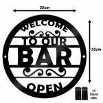 Bar Signs Welcome Sign For Home Bar Open Bar Sign For Garden Bar