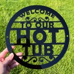 Hot Tub Signs For Outdoor Shed Sign Summer House Plaque