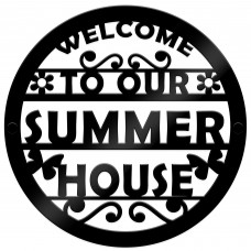 Summer House Welcome Sign For Garden Acrylic Garden Shed Sign