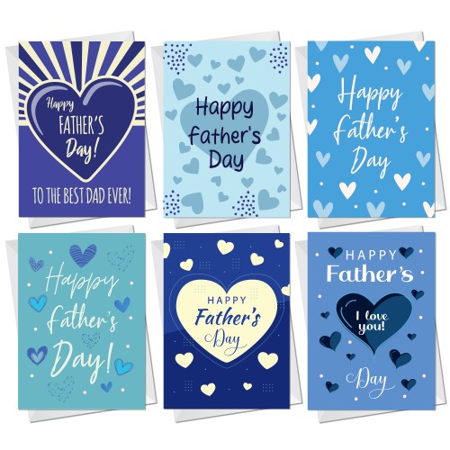 Fathers Day Card Pack Of 6 Card for Dad Grandad For Fathers Day