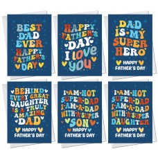 Fathers Day Card For Dad Pack Of 6 Cards For Dad Greetings Card 