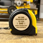 Fathers Day Gift For Dad Personalised Tape Measure Tool Gift