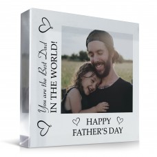 Fathers Day Gift For Dad Beautiful Personalised Photo Block