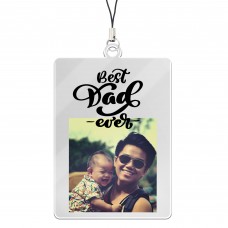 PERSONALISED DAD KEYRING Best Dad Ever Gift For Fathers Day