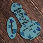 Funny Fathers Day Wooden Plaque Novelty Gift For Dad Joke Rude