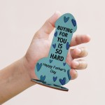 Funny Fathers Day Wooden Plaque Novelty Gift For Dad Joke Rude