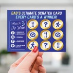 Dad Gift Novelty Scratch Card Gift For Birthday Fathers Day Dad 