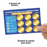 Gifts for Dad Scratch Card Novelty Fathers Day Gift Scratch Card