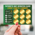 Fathers Day Scratch Card Novelty Gift For Dad, Dad Gift