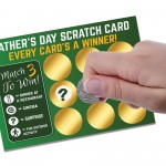 Fathers Day Scratch Card Novelty Gift For Dad, Dad Gift
