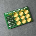 Fathers Day Scratch Card Novelty Gift For Dad, Dad Gift