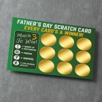 Fathers Day Scratch Card Novelty Gift For Dad, Dad Gift