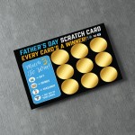 Scratch Card For Dad Gifts for Dad Fun Fathers Day Gift Novelty