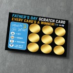 Scratch Card For Dad Gifts for Dad Fun Fathers Day Gift Novelty