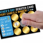 Scratch Card For Dad Gift for Dad Fathers Day Gift Novelty Card