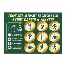 Novelty Fathers Day Gift Grandad Scratch Card Gifts for Grandad