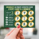 Novelty Fathers Day Gift Grandad Scratch Card Gifts for Grandad