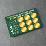 Novelty Fathers Day Gift Grandad Scratch Card Gifts for Grandad