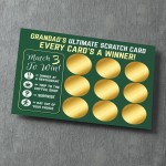 Novelty Fathers Day Gift Grandad Scratch Card Gifts for Grandad