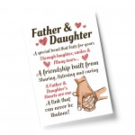 Father And Daughter A4 Framed Print Father's Day Gift For Dad