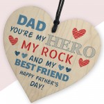 Father's Day Dad Gift Wooden Heart Dad Gifts From Daughter Son