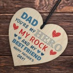 Father's Day Dad Gift Wooden Heart Dad Gifts From Daughter Son