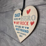 Father's Day Dad Gift Wooden Heart Dad Gifts From Daughter Son
