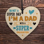 Funny Dad Gifts From Daughtern Wood Heart Dad Gift For Birthday
